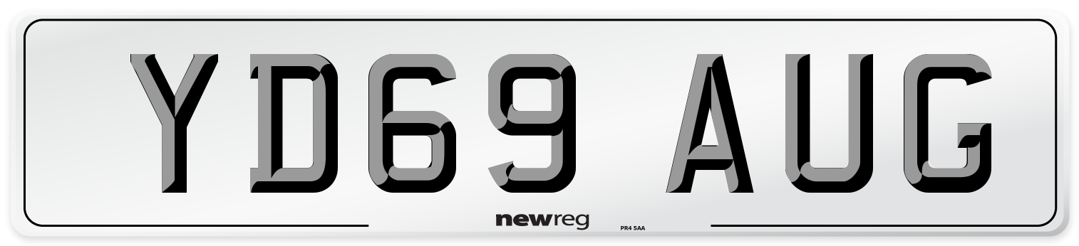 YD69 AUG Number Plate from New Reg